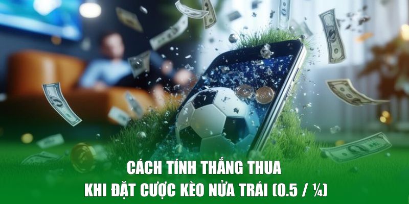 Cách tính thắng thua khi đặt cược kèo nửa trái