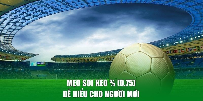 Mẹo soi kèo ¾ (0.75) dễ hiểu cho người mới