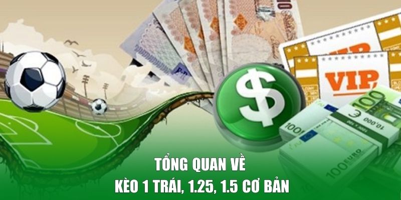 Tổng quan về kèo 1 trái, 1.25, 1.5 cơ bản